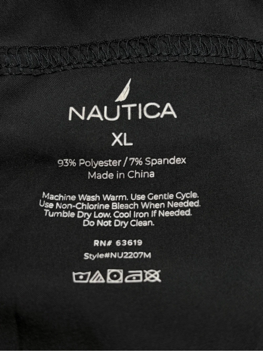 Nautica Cargo Lightweight Joggers Mens XL Black Performance NWT Unique with Draw